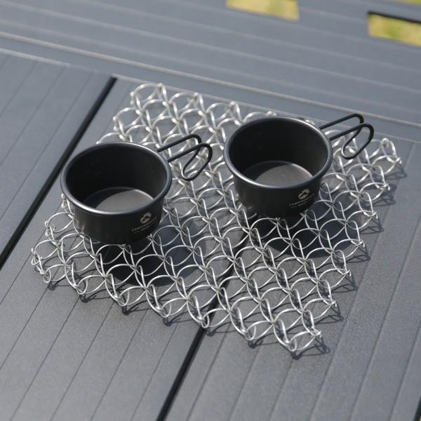 캠핑 냄비받침 304스텐레스 와이어 팟 비너포함