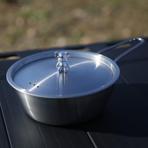 곰돌이 304스텐레스 스틸 편수 냄비 대형 시에라컵