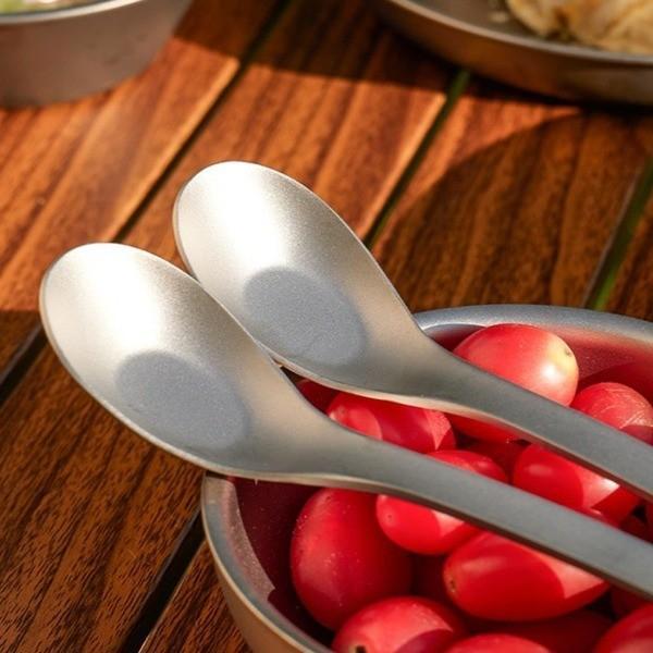 퓨어 티타늄 우동 숟가락 스푼