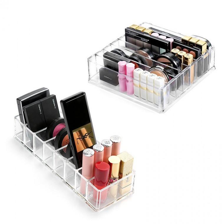 다세코 아크릴 화장품 수납함 섀도우 쿠션팩트 수납 립스틱 아크릴정리함 매니큐어 플라스틱 정리대