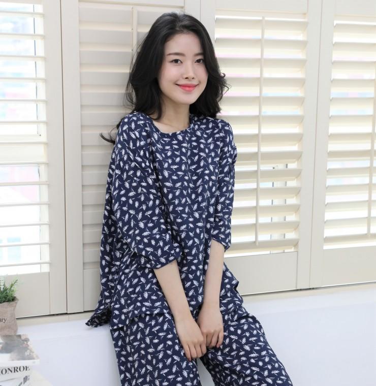 여름 인견 레이온 7부 나시 파자마 인견잠옷 세트