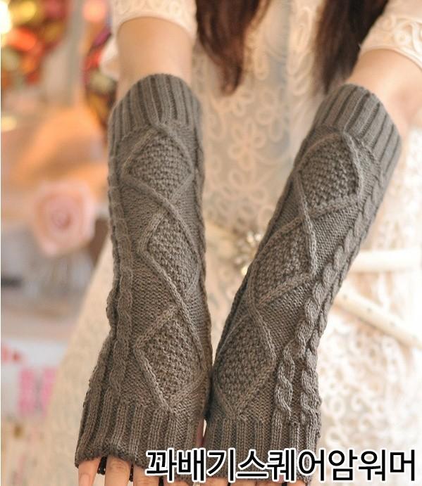 [미르]다이아 꽈배기암워머/토시/장갑/핸드워머