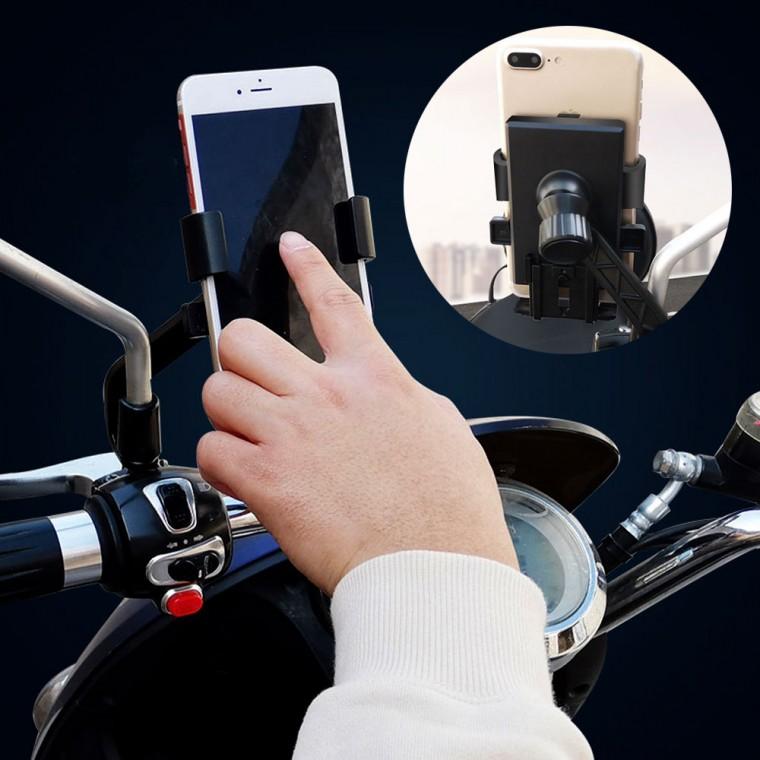 [미르]Y2 오토바이 핸드폰 거치대 360도 회전 스마트폰 거치대