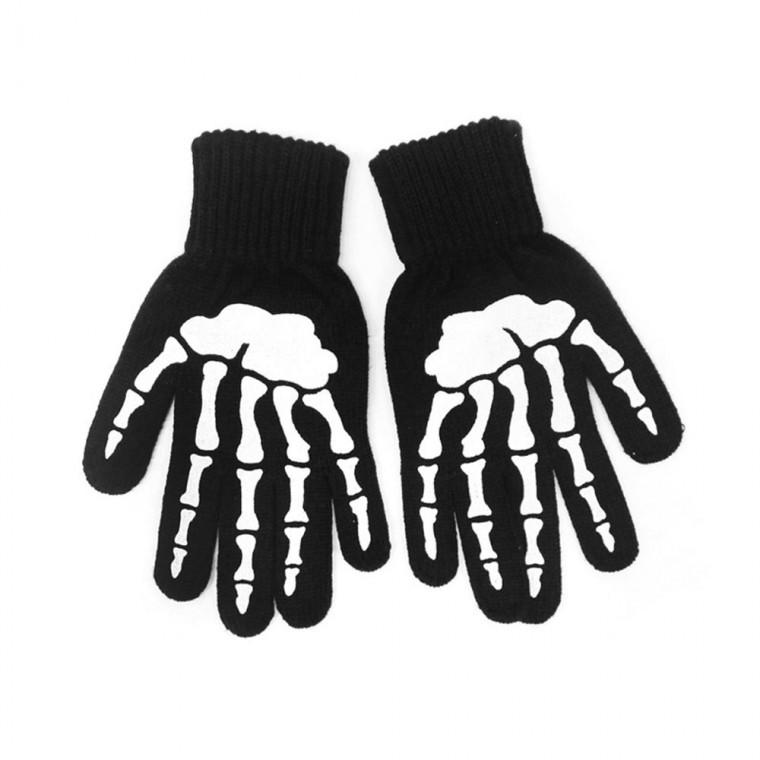 [미르] 국산 대형사이즈 남성용 해골니트장갑 보온 니트 장갑 다용도 장갑 등산 낚시 작업용