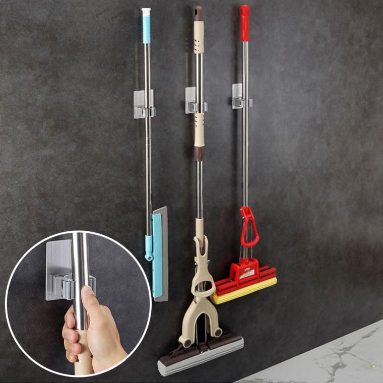 [미르]무타공 스테인레스 밀대걸이 빗자루 우산꽂이 디스펜서 홀더