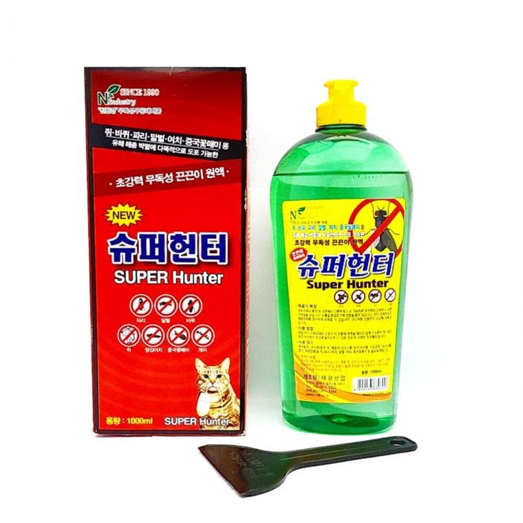 [미르]국산 슈퍼헌터 초강력 끈끈이 원액 쥐 바퀴벌레 파리 벌 해충박멸 찍찍이 끈끈이액