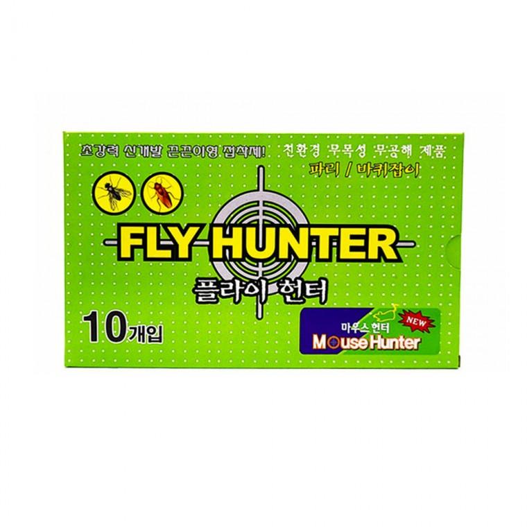 [미르]국산 플라이헌터 10개입 끈끈이 찍찍이 해충박멸 파리 모기 바퀴벌레 잡이