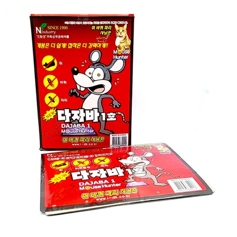 [미르]국산 마우스헌터 쥐잡이 찍찍이 다잡아 쥐트랩 바퀴벌레 벌레 찍찍이