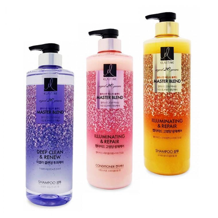 [미르]엘라스틴 마스터 블렌드 샴푸 미셀라 펩타이드 고영양 컨디셔너