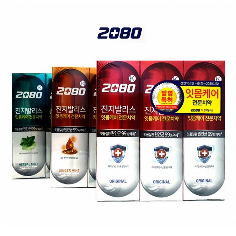 [미르]애경 2080 진지발리스 치약 X 3입 잇몸케어 전문치약