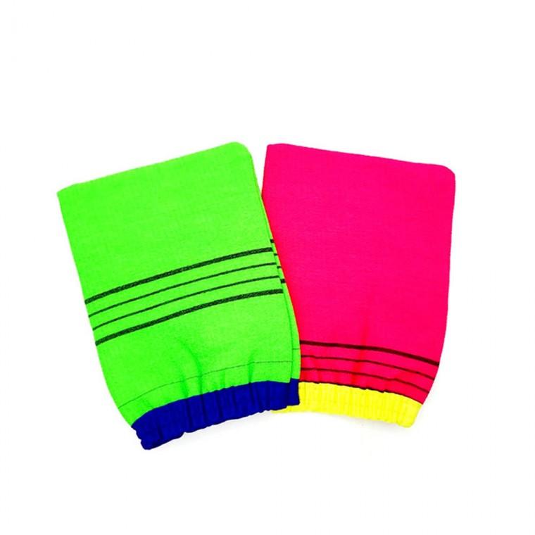 [미르]국산 때밀이 장갑타올 2P 이태리타올 때수건 2개 한세트