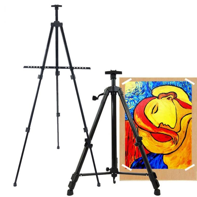3단 휴대용 접이식 이젤 삼각받침대 전시회 디스플레이 받침대 거치대