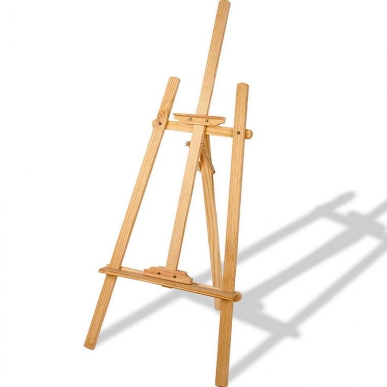 프리미엄 우드 접이식 이젤 전시회 박람회 회화 수업 원목 받침대
