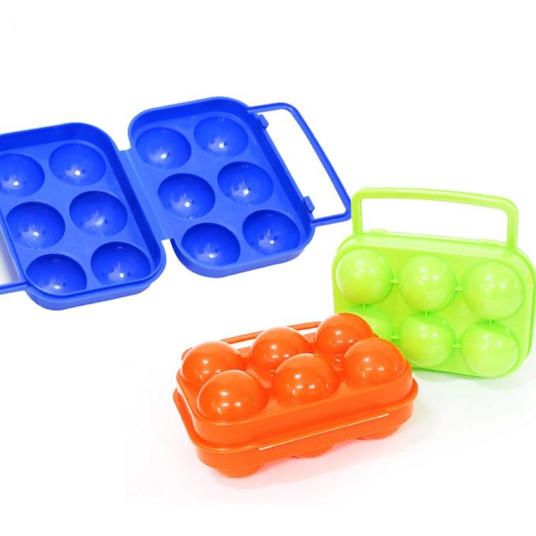 휴대용 에그홀더 6구 계란케이스 캠핑 등산 여행 계란 달걀 보관 케이스