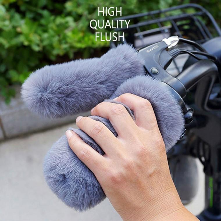 오토바이 FUR 방한 핸들커버 4P 한세트 바이크 자전거 핸들 방한 핸들워머 커버