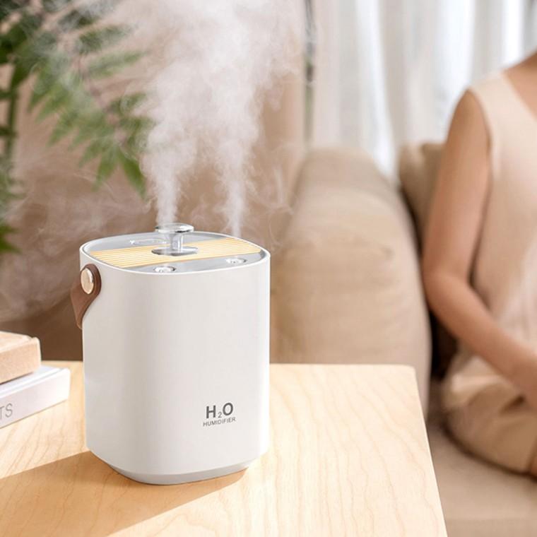 미세분무 더블제트 가습기 LED 무드등 손쉬운 저수조청소 사무실 카페 집안