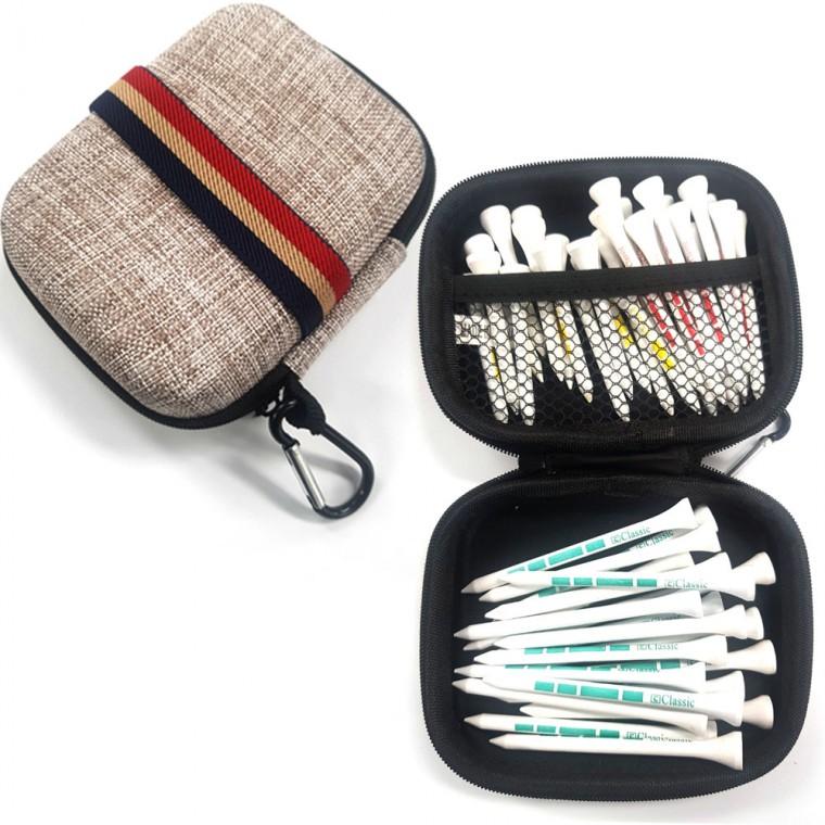 라인 하드케이스 골프티케이스 휴대용 골프백 골프티 케이스 파우치 보관함