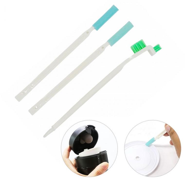 미니 틈새 청소브러쉬 3종세트 텀블러 뚜껑 창틀 욕실 면도기 조리도구 밀폐용기 청소솔