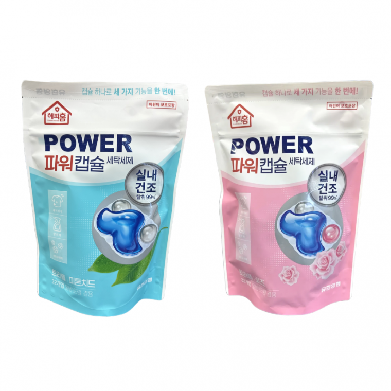 유한양행 아름다운세제 파워캡슐 캡슐세제 32개입 캡슐형 세탁세제