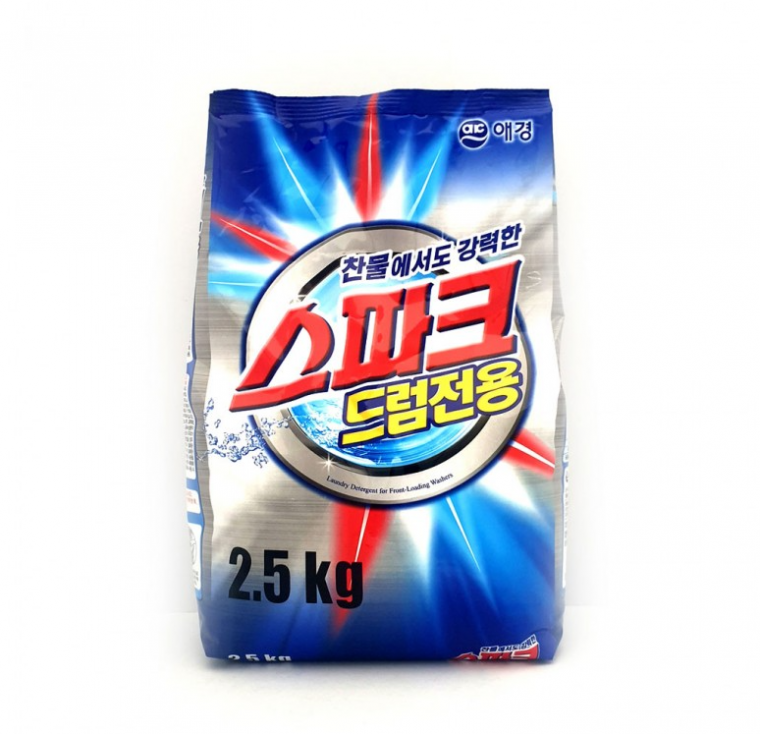 애경 스파크 드럼 2.5kg 분말 세탁세제