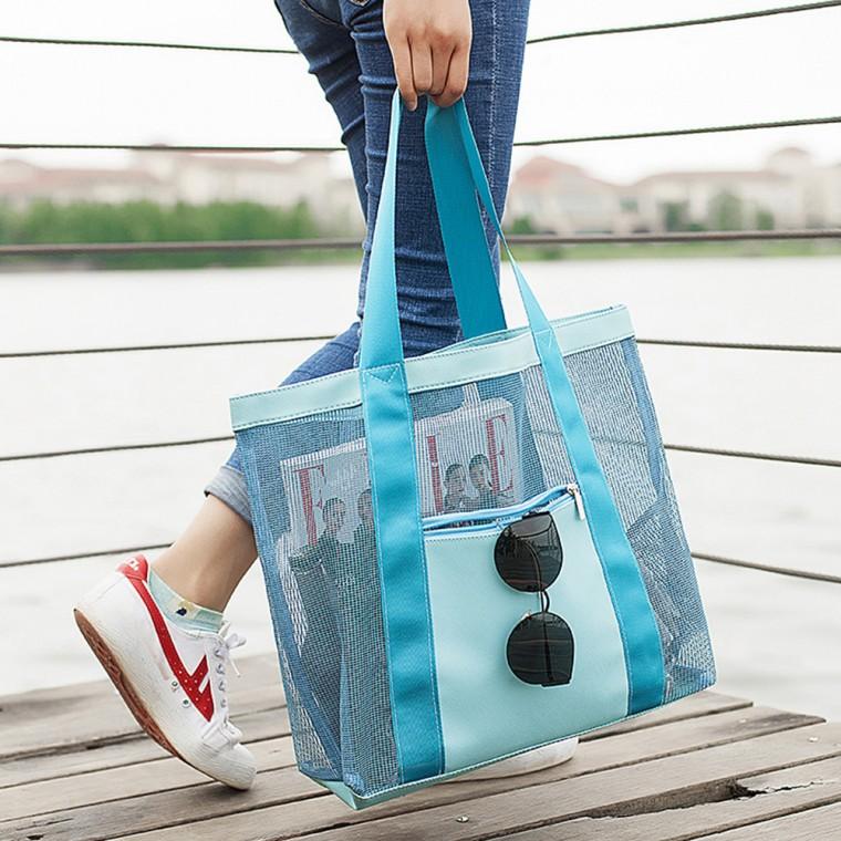 여름 해변 워터파크 물빠지는 비치백 휴양지 가방