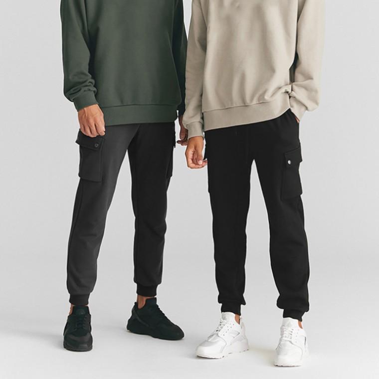남성 사계절 쿨링 쫀쫀스판 밴딩 카고 조거팬츠