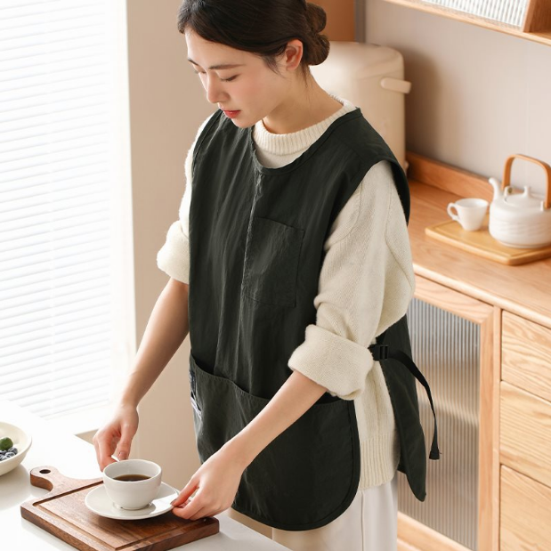 방수 미니 숏 버클 앞치마 바리스타 카페 캠핑 애견미용 네일 에이프런