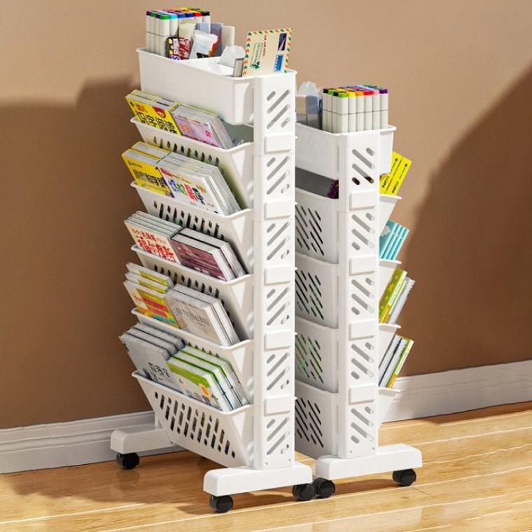 이동식 북트롤리 책꽂이 책카트