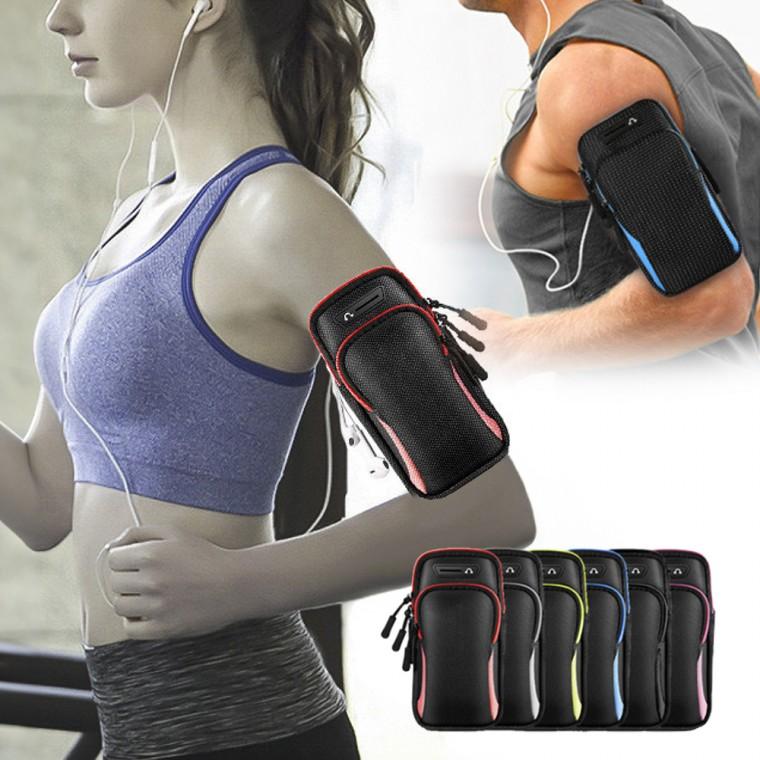 런닝 등산 워킹 운동할때 스마트폰 휴대폰 길이조절 방수 탄력 암밴드