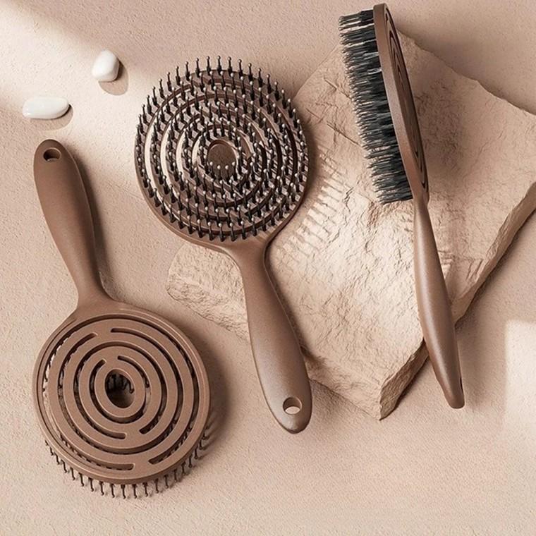 패들 헤어 브러쉬 엉킴방지빗 회오리 오픈 탄성 부러쉬