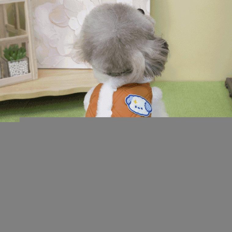 강아지 냥냥이 반려견 누빔 퍼 김장 할머니 할매 조끼