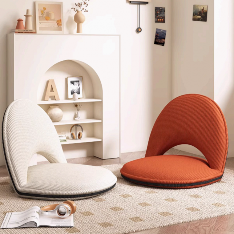 푹신한 허리 편한 등받이 접이식 각도조절 쿠션 좌식의자 앉은뱅이 게이밍 의자