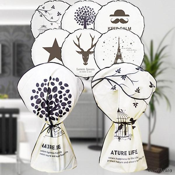 [도매직방] 북유럽풍 선풍기커버 선풍기보관 부직포 벽걸이형 스탠드형