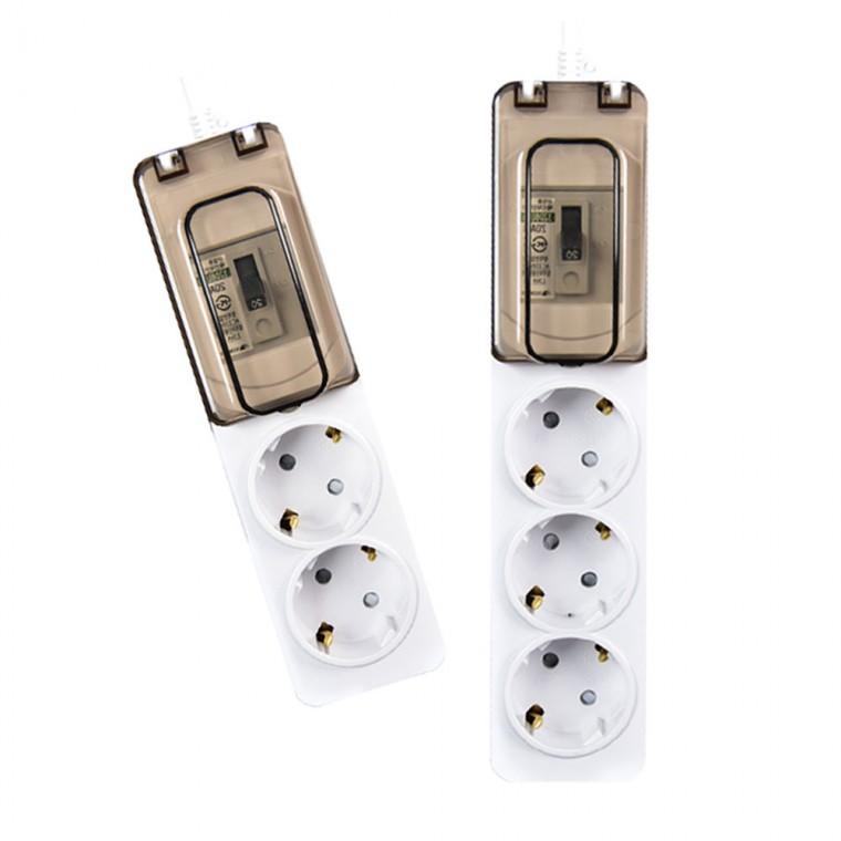 국산 고용량 멀티탭 배선차단 누전차단 2구 1.5m/2.5m/4.5m/8m 세탁기 건조기 에어컨 멀티콘센트 고전력