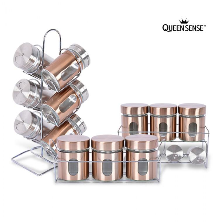 퀸센스 양념통 3종 6종 7종 조미료통 양념통세트 양념통정리대 거치대 소스통 케니스터