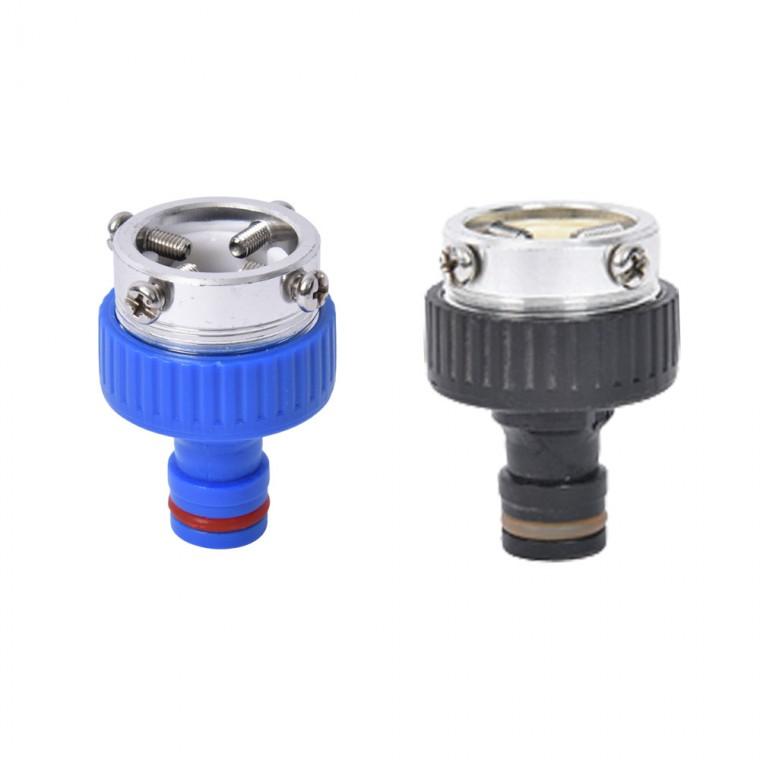 수도 호스 연결 커넥터 호스어댑터 호스풀림방지 수도꼭지 연결구 연장 조임 색상랜덤