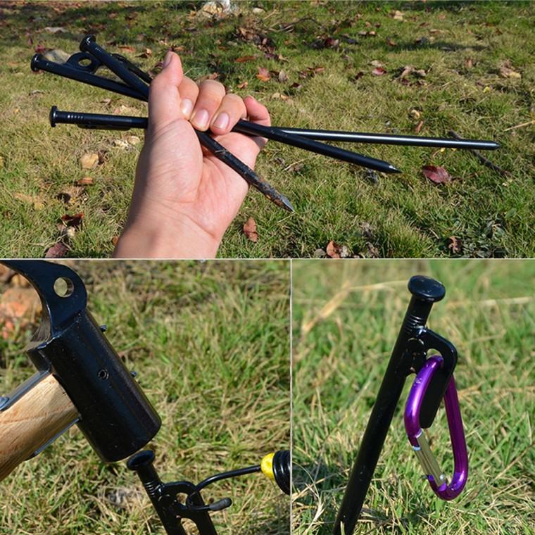 스틸 단조팩 20cm 30cm 40cm 캠핑 텐트 타프 천막 고정용 핑거 팩 고정핀 캠핑용품