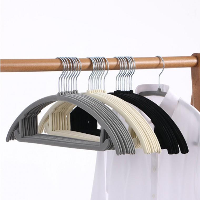 논슬립 옷걸이 벨벳 라운드 고리 회전 미끄럼방지 옷가게 옷장 수납 어깨뿔방지