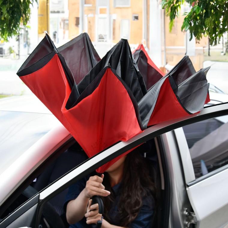 거꾸로 반자동 장우산 손잡이 우산 자외선차단 반전우산