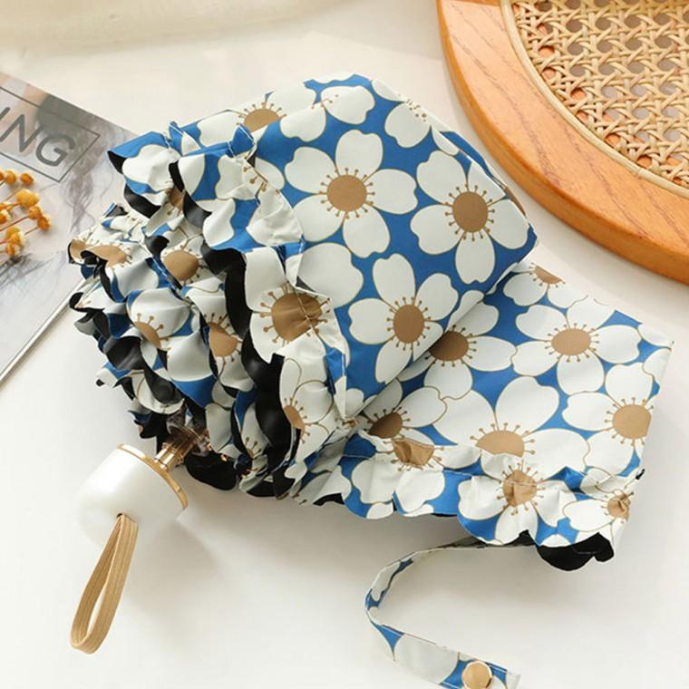 플라워 미니 양우산 5단 양산 암막 자외선차단 초경량 휴대용 미니양산