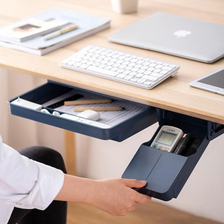 부착식서랍장 책상 슬라이드서랍 간이 틈새 소품정리 싱크대 책상 정리정돈 붙이는서랍장