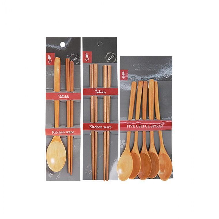 트윙클 숟가락 5P 나무수저 나무숟가락 원목 우드 신혼부부 집들이선물