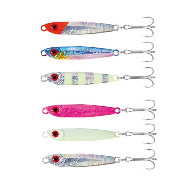 HD 라이트 메탈지그 3P세트 트레블훅 전갱이 고등어 삼치 바다 낚시