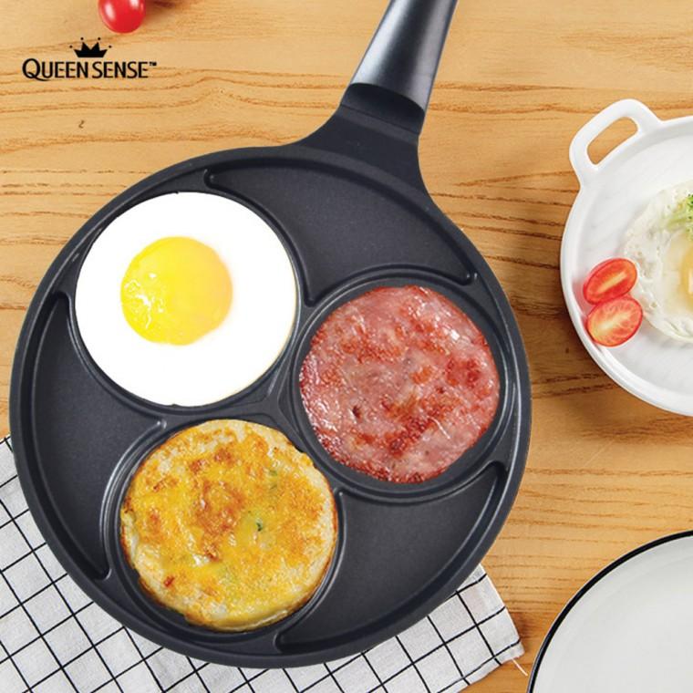 퀸센스 3구 에그팬 24cm 인덕션겸용 후라이팬 멀티팬