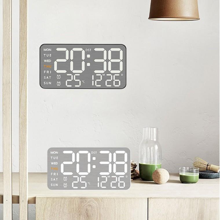 5515 LED 디지털 시계 탁상 벽시계 겸용 날짜 요일 알람 온도표시 집들이 개업선물 인테리어 미니 시계