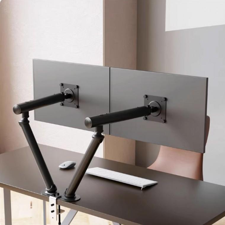 M5 듀얼 모니터암 36인치 고중량 거치대 컴퓨터 책상 업무 PC방 모니터 스탠드 받침대 데스크테리어