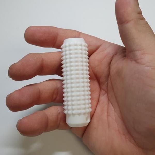 bns 휴대용 한손 화이트 미니 지압기 지압봉 손 자극