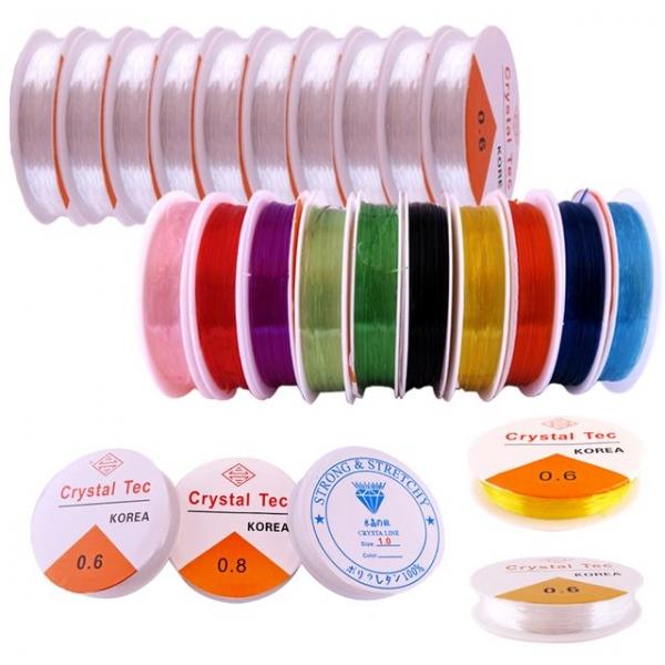 스판낚시줄 (10개) 투명/칼라 6호~10호 공예용 줄