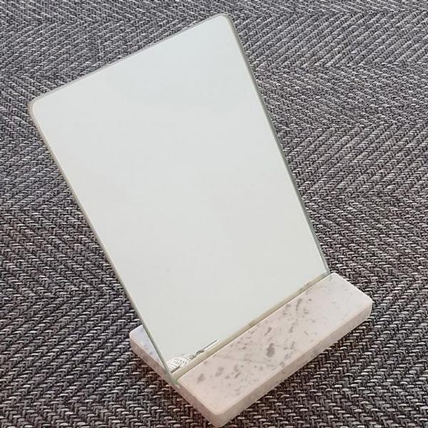 빠띠라인 인테리어 대리석받침 탁상거울 손거울 겸용