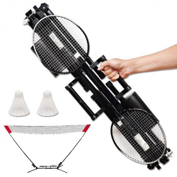 크로니 이지이지 휴대용 배드민턴 네트 라켓 세트